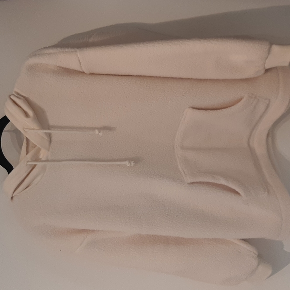 Madewell (Re)sourced Fleece Bubble-Sleeve Hoodie Sweatshirt - Picture 3 of 9